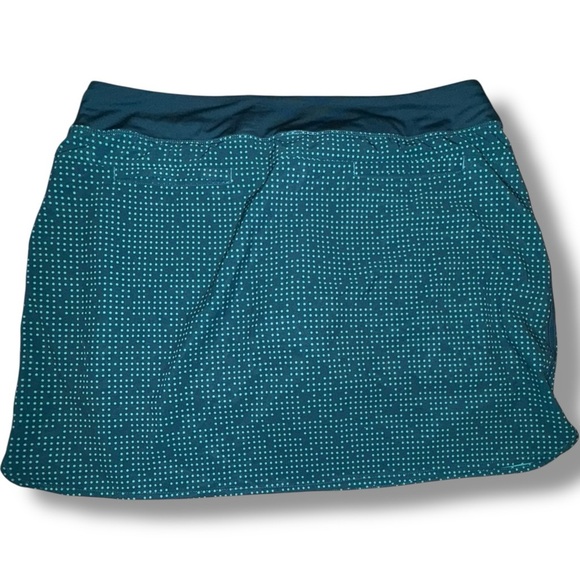 NIKE GOLF TOUR PERFORMANCE Dri-Fit Skort - XL Teal / Green Polka Dot - Picture 3 of 12